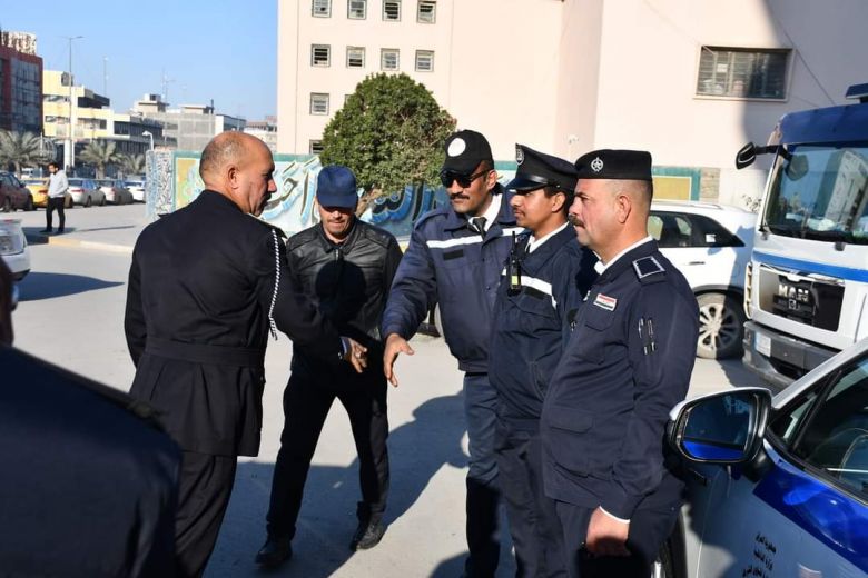 بالصور.. مرور كربلاء تباشر بتطبيق خطتها الخاصة بزيارة النصف من شعبان المبارك