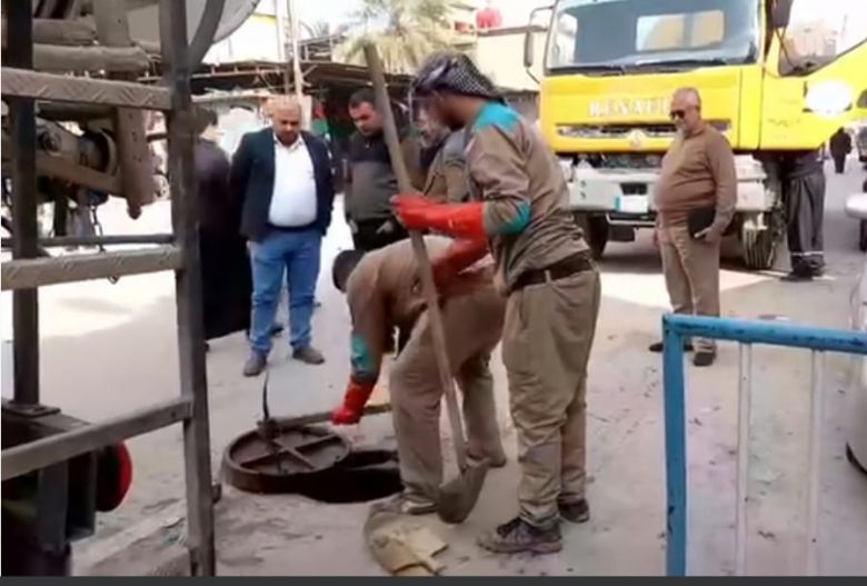 مجاري كربلاء تنفذ خطتها الخدمية الخاصة بزيارة  النصف من شعبان