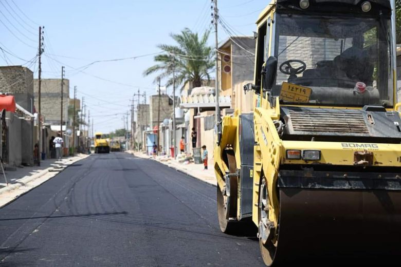 تعبيد وتأهيل 38 شارعا في قضاء الحر