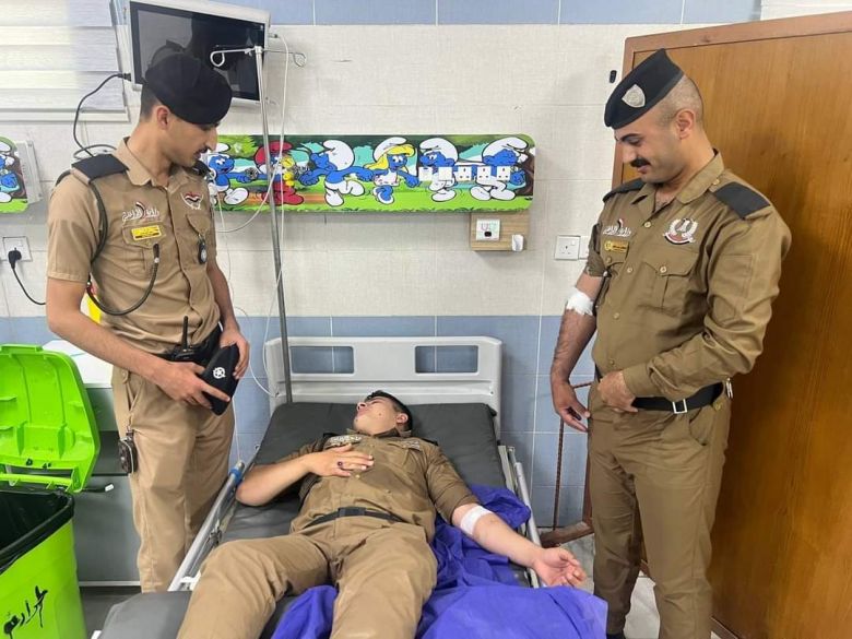 في مبادرة إنسانية..شرطة كربلاء تشارك بحملة التبرع بالدم الى اطفال مرضى الثلاسيميا