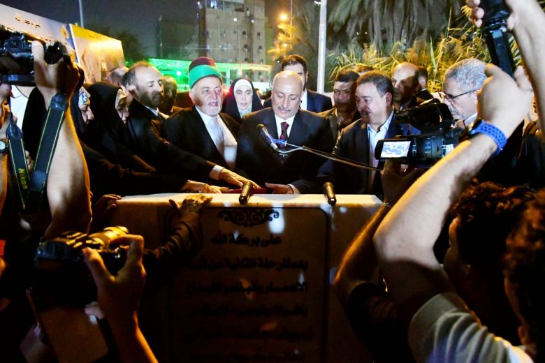 ضمن خطط ثورة الاعمار.. محافظ كربلاء يضع الحجر الأساس لمشروع تطوير منطقة البوبيات