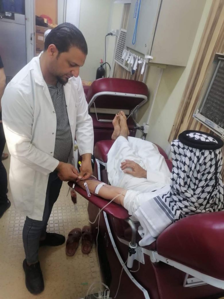 تجهيز مصرف الدم ب 2419 قنينة دم مختلفة الاصناف في ثالث ايام عيد الاضحى المبارك