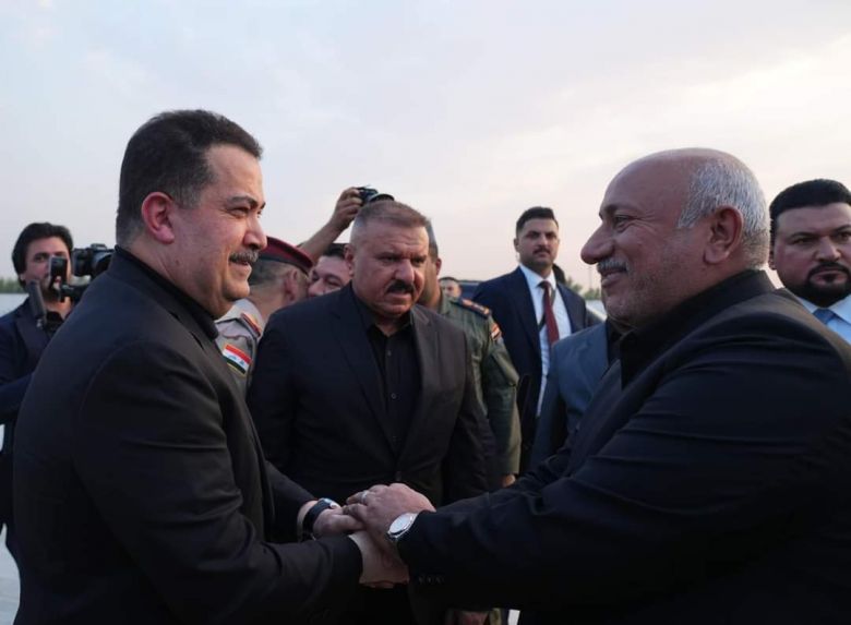 محافظ كربلاء يستقبل رئيس الوزراء محمد شياع السوداني