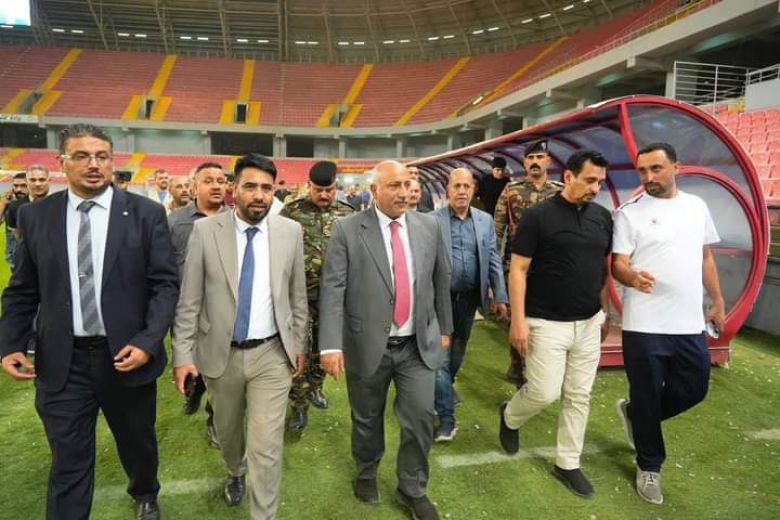 الخطابي يوجه بتهيئة ملعب كربلاء ليكون مسرحا لمبارايات دوري نخبة ابطال آسيا لكرة القدم