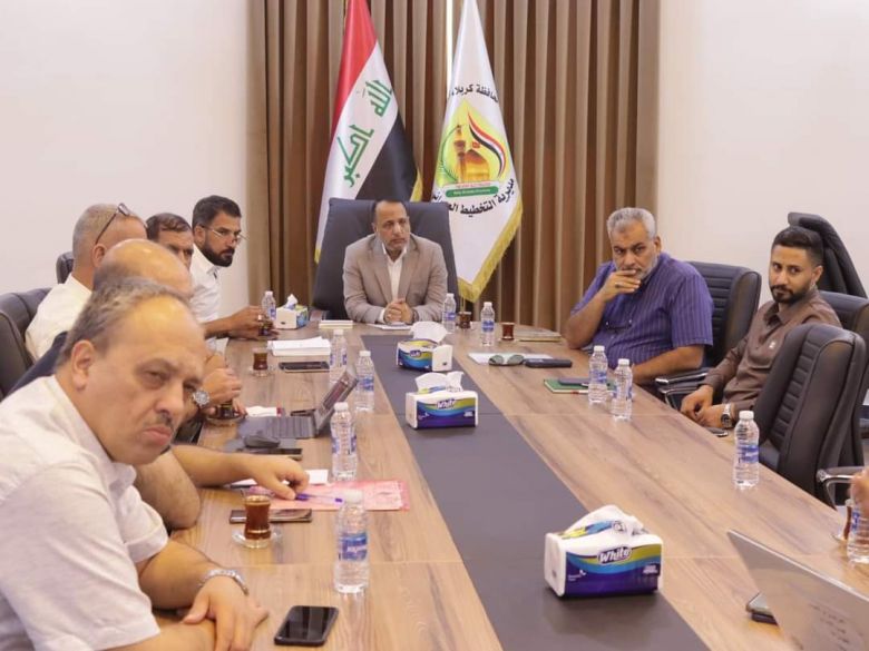 التخطيط العمراني في كربلاء تناقش تخصيص مواقع جديدة لمعامل الاسفلت