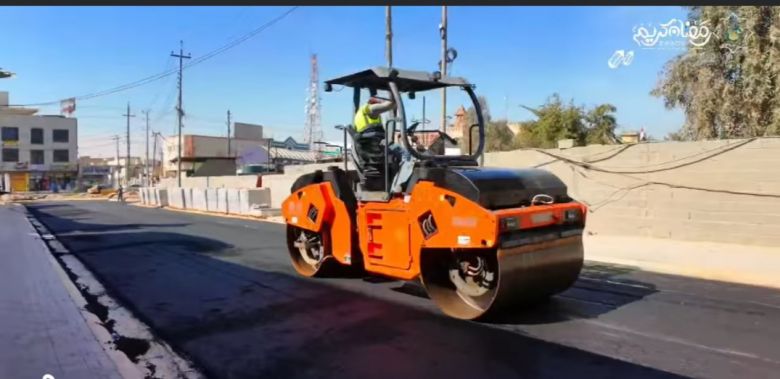 ٩٥% نسب انجاز مشروع تعبيد وتأهيل شوارع حي الامام الرضا (ع)