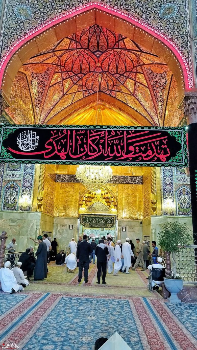 بالصور.. اجواء الحزن والأسى في العتبتين الحسينية والعباسية بذكرى استشهاد  أمير المؤمنين عليهم السلام