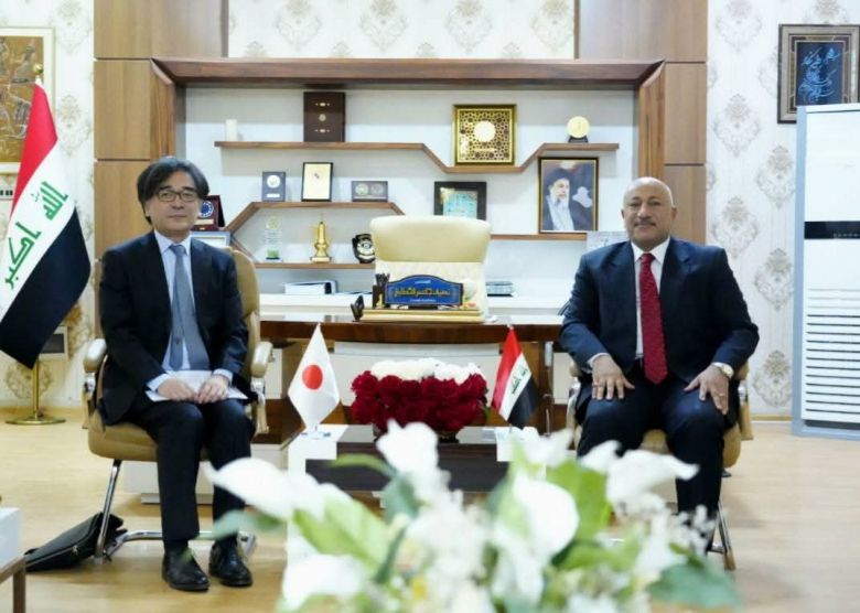 السفير الياباني في ضيافة محافظ كربلاء للتباحث حول سبل التعاون المشترك