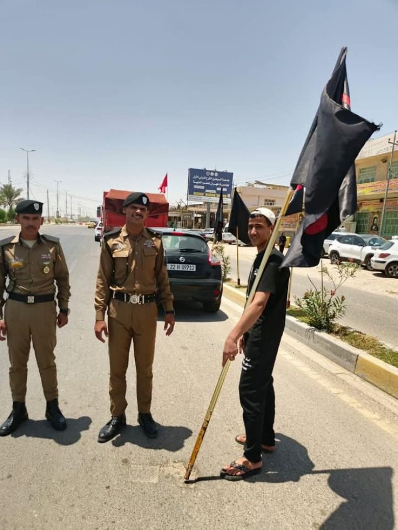 شرطة كربلاء تؤمن الطرق الخارجية للزائرين الوافدين الى المراقد المقدسة