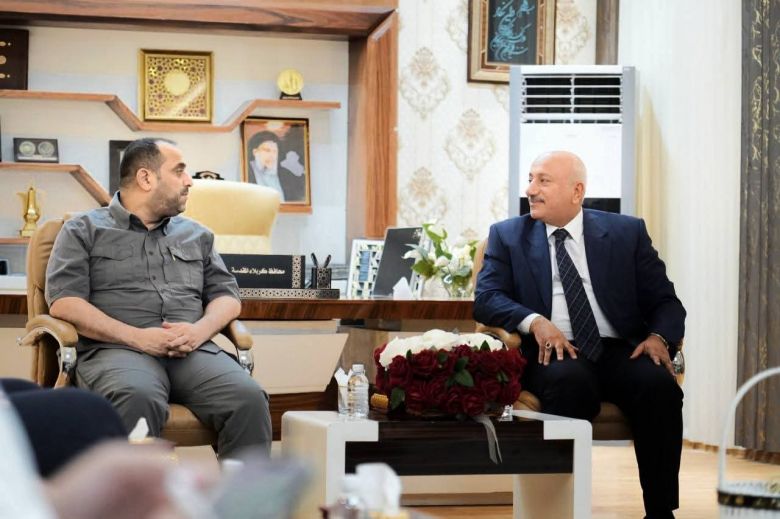 محافظ كربلاء يتباحث مع وزير الكهرباء مشاريع انتاج الطاقة الكهربائية في المحافظة