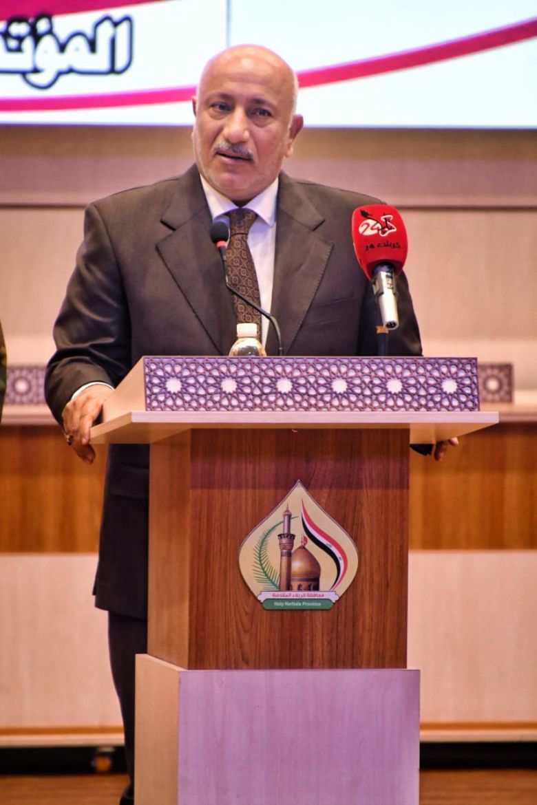 محافظ كربلاء يشارك في المؤتمر السنوي لفعالية (كلا للمخدرات) ويؤكد المسؤولية الجماعية لمحاربة هذه الآفة
