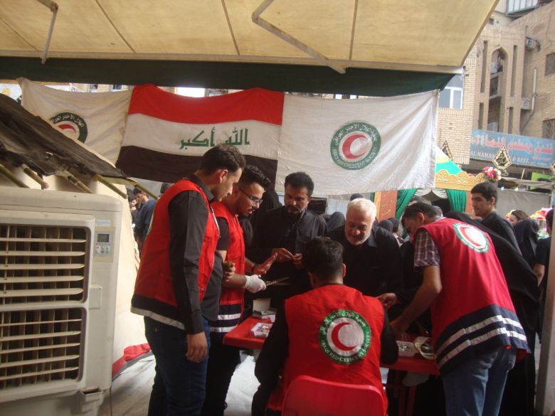 جمعية الهلال الاحمر  تعلن عن تفاصيل خطة زيارة عاشوراء