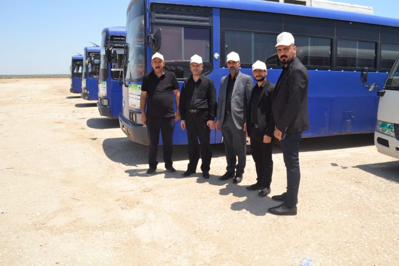 وزارة النفط تشارك ب١٠٠ سيارة لنقل زائري عاشوراء من كربلاء المقدسة بالمجان