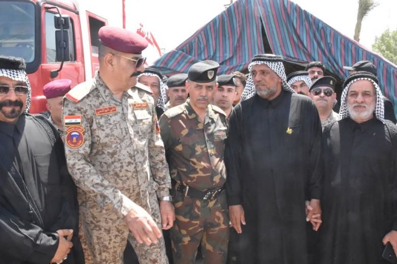 شرطة كربلاء تؤمن  عزاء دفن الأجساد الطاهرة في الثالث عشر من محرم الحرام