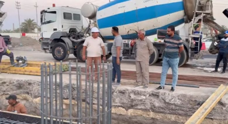 الاستمرار بتنفيذ فقرات مشروع مجسر تقاطع الكمالية لتعزيز حركة المرور في كربلاء المقدسة