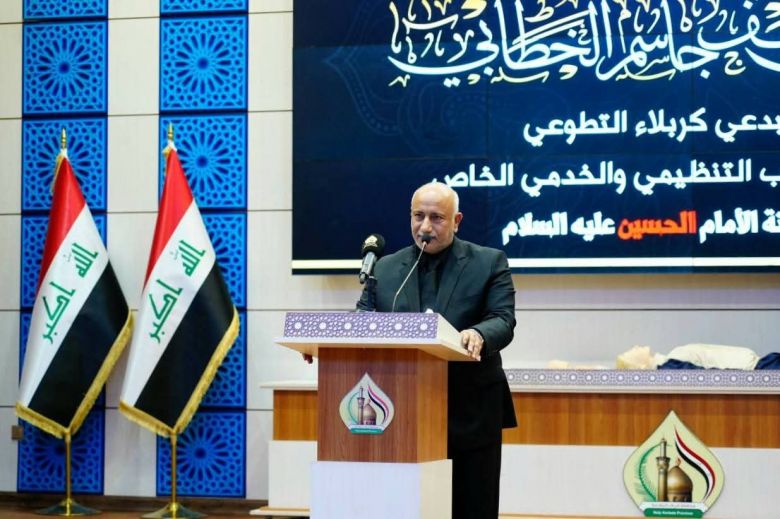 برعاية نصيف الخطابي..فريق مبدعي كربلاء التطوعي يستعرض الجانب التنظيمي والخدمي الخاص بزيارة الاربعين