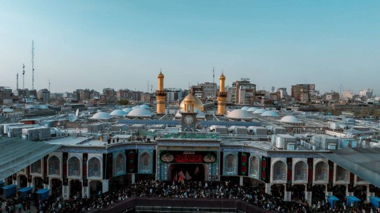 صور جوية لكربلاء المقدسة بالتزامن مع اقتراب الزيارة الاربعينية