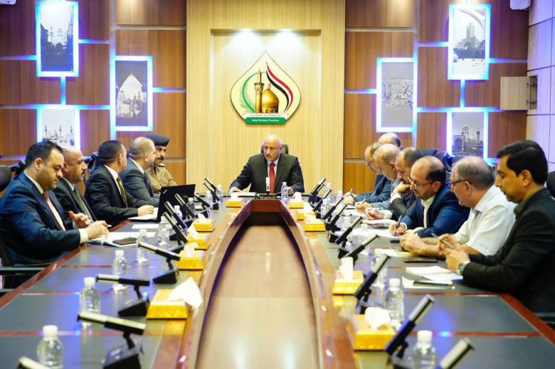 محافظ كربلاء المقدسة يترأس اجتماعاً لدعم عمل مفوضية الانتخابات