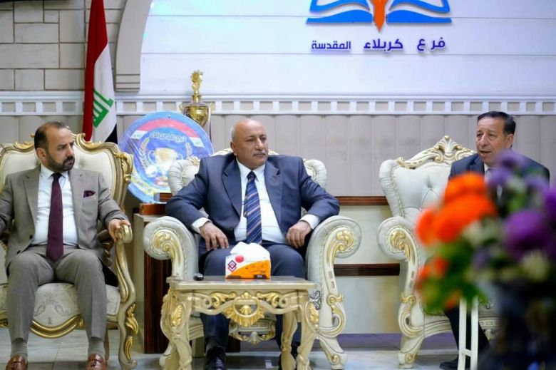 الخطابي يؤكد دعم شريحة التربويين خلال زيارته نقابة المعلمين في كربلاء