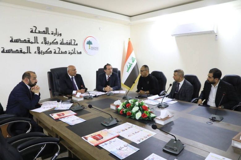 محافظ كربلاء يطّلع على الخطة الصحية لزيارة النصف من شعبان ويشيد باستعدادات دائرة الصحة