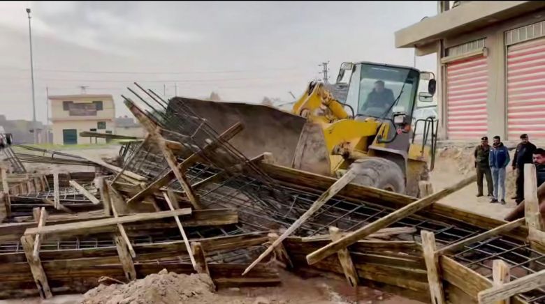 بلدية الهندية تطلق حملة لمعالجة التجاوزات في شارع الحولي