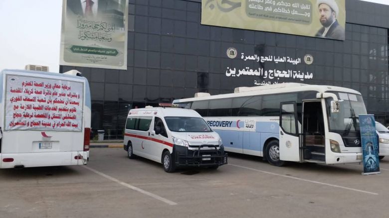 مستشفى الزهراء (ع) المتنقل يواصل مرابطته قرب مدينة الحجاج لخدمة ضيوف الرحمن