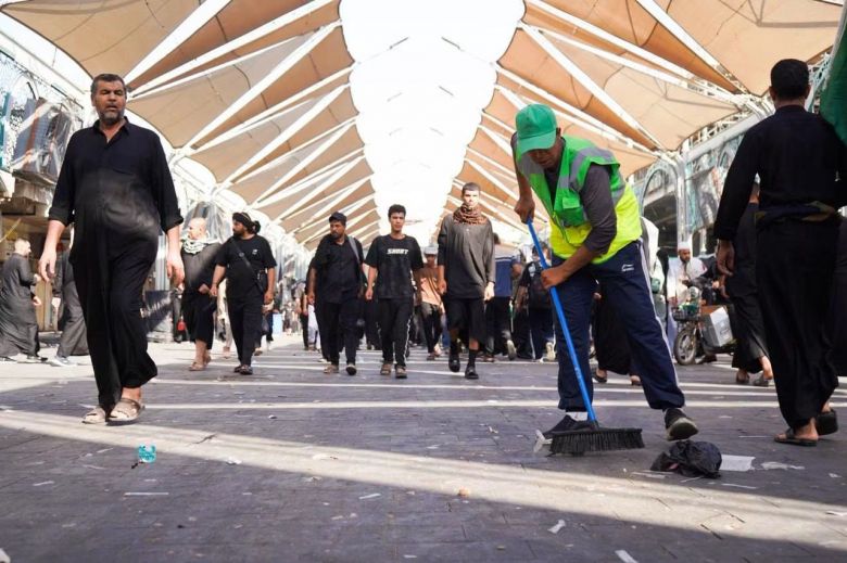 بلدية كربلاء: رفع أكثر من ٢٧ ألف طن من النفايات خلال خطة الزيارة