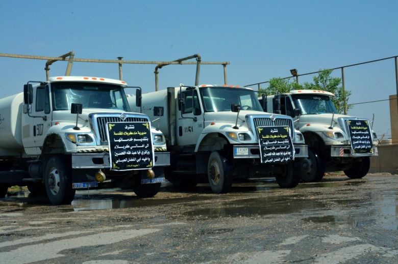 نجاح خطة ماء كربلاء الخدمية بجهود الملاكات ودعم الحكومة المحلية
