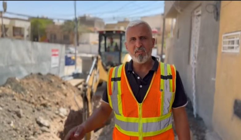 مجاري كربلاء تنفذ خطاً جديداً لمعالجة اختناقات الشبكة في منطقة الجمعية